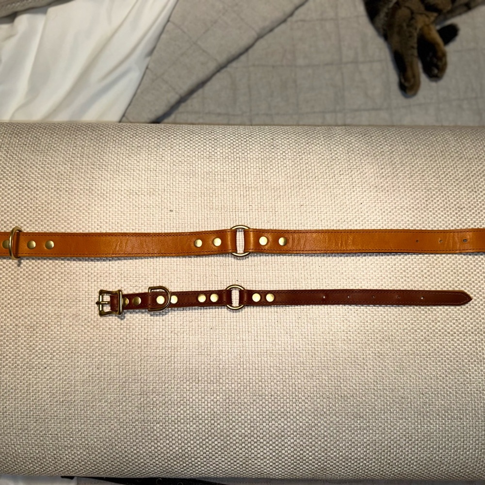 Pink Leather Belt Set - Picture 3 of 16